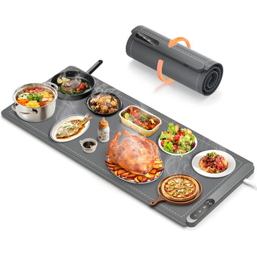 Extra large food warming mat for buffet and countertop use