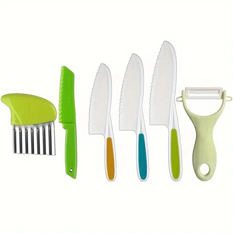 Non-Injurious Hand-Safe Plastic Fruit & Cake Knife – Small Kitchen Peeler, Vegetable & Fruit Planer, Bread Cutting Tool