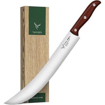 12 Inch Brisket Carving Knife – Razor Sharp Full Tang Stainless Steel Meat Chopping Knife for BBQ & Turkey