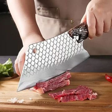 Premium Stainless Steel Kitchen Knife Set – Multi-Functional Chef & Cleaver Knives