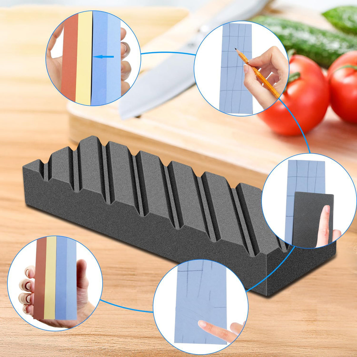 Flattening stone for maintaining sharpening stone surface