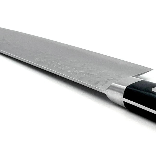 Hammered Tsuchime finish VG-10 chef knife