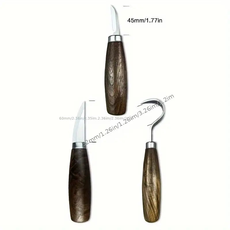Hand-Forged Wood Carving Blades for Precision Work