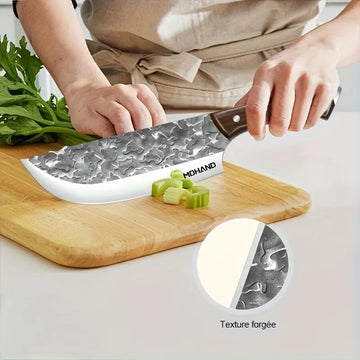 14-in-1 Professional Chef and Butcher Knife Set with Roll Bag – Hand-Forged High-Carbon Stainless Steel Kitchen Knives