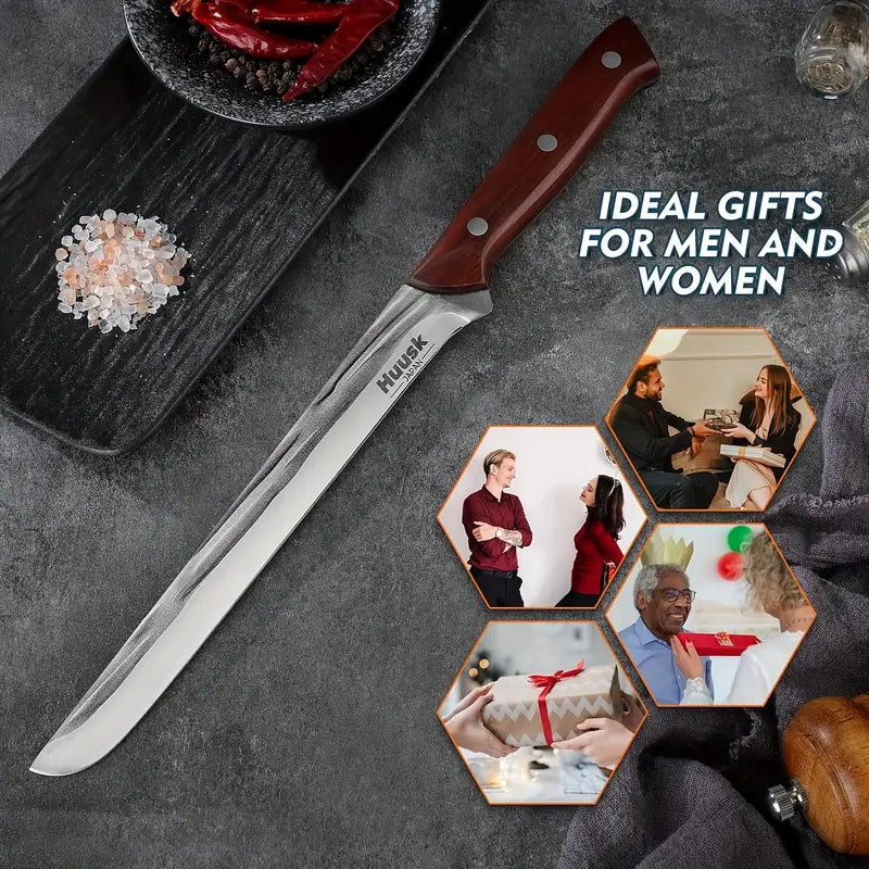 High Carbon Steel Brisket Knife with Protective Sheath