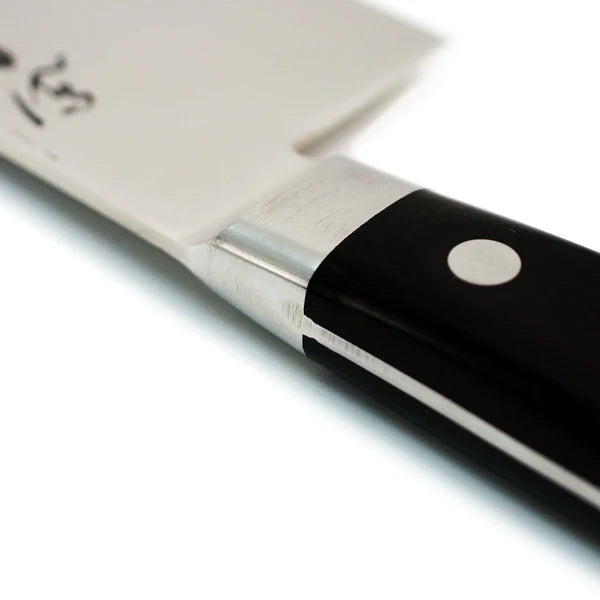 Close-up of Inox stainless steel Gyuto blade