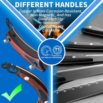 Professional Japanese Chef Knife Set with Carrying Bag – Forged Stainless Steel Kitchen Knives and Meat Cleaver for Outdoor and Home Cooking