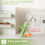 Kitchen mandoline slicer with stainless steel blade