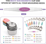Kitchen measuring cup and spoon set for dry and liquid ingredients