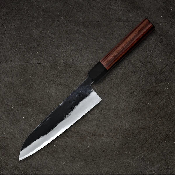 Kurouchi finish Gyuto knife with 180mm blade