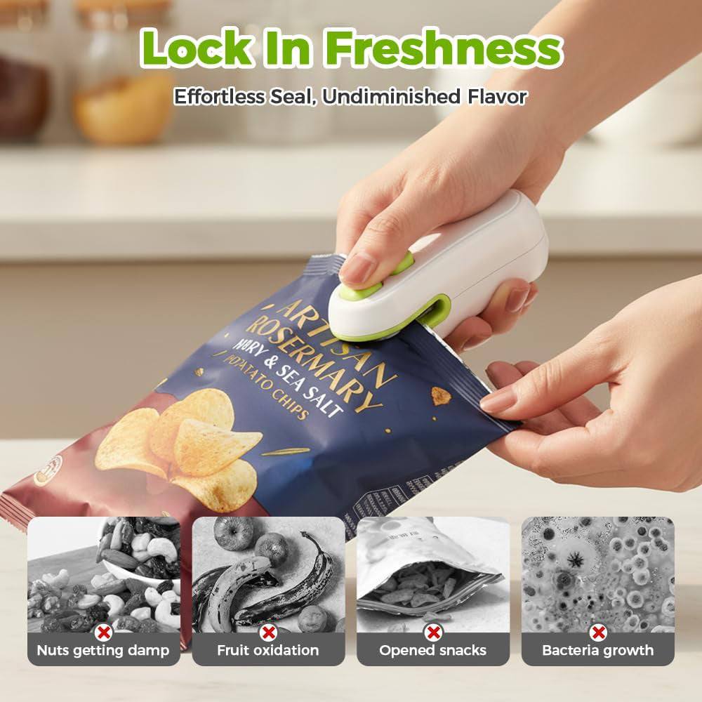 Bag sealer with built-in magnet