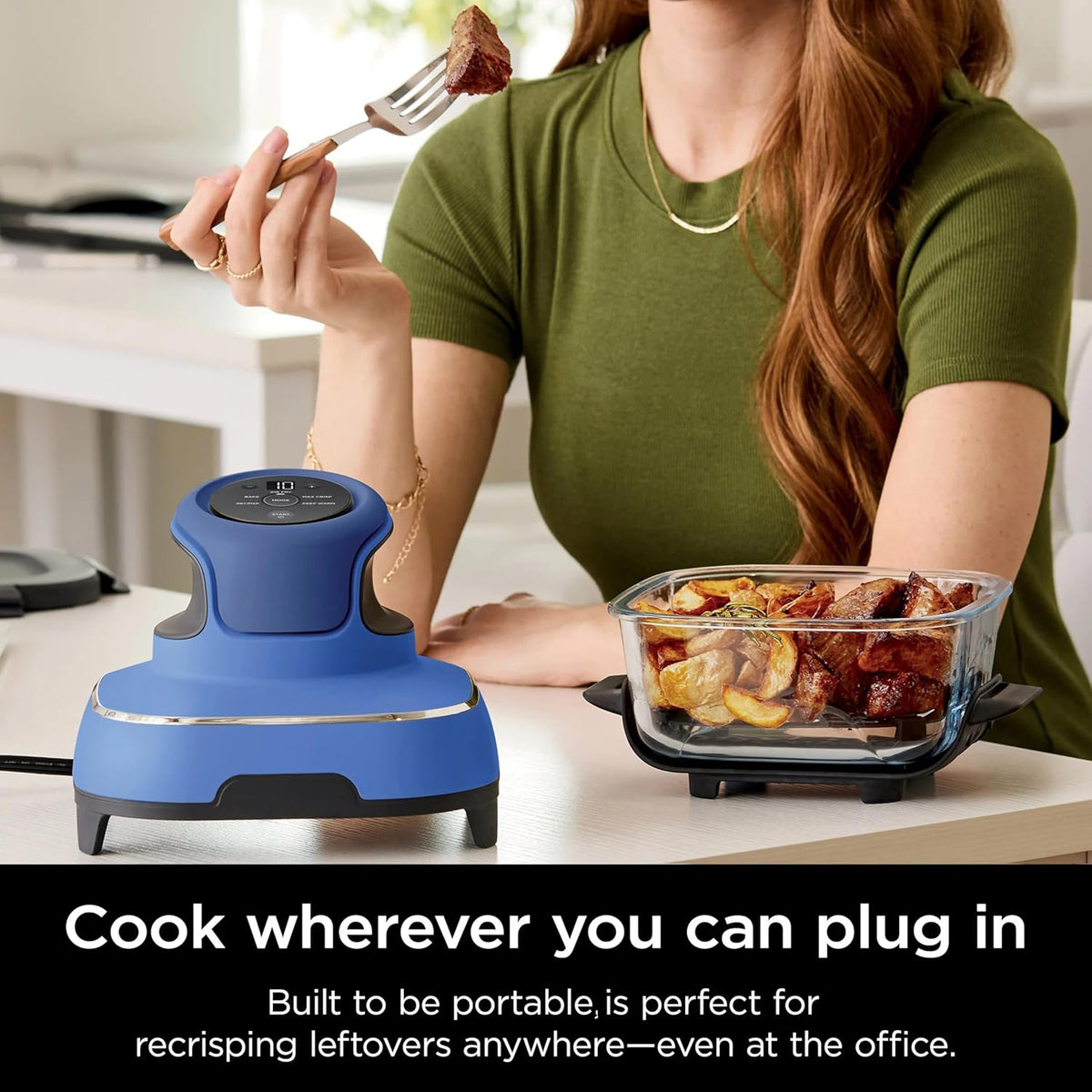 Stackable portable air fryer storage solution