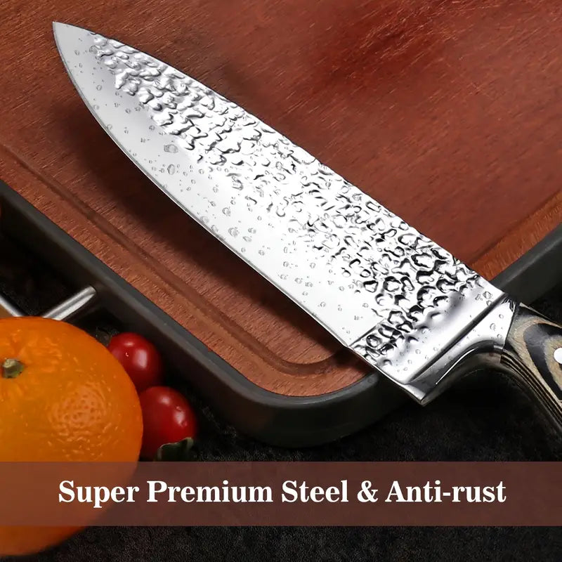 Multi-purpose kitchen knife set for slicing and chopping