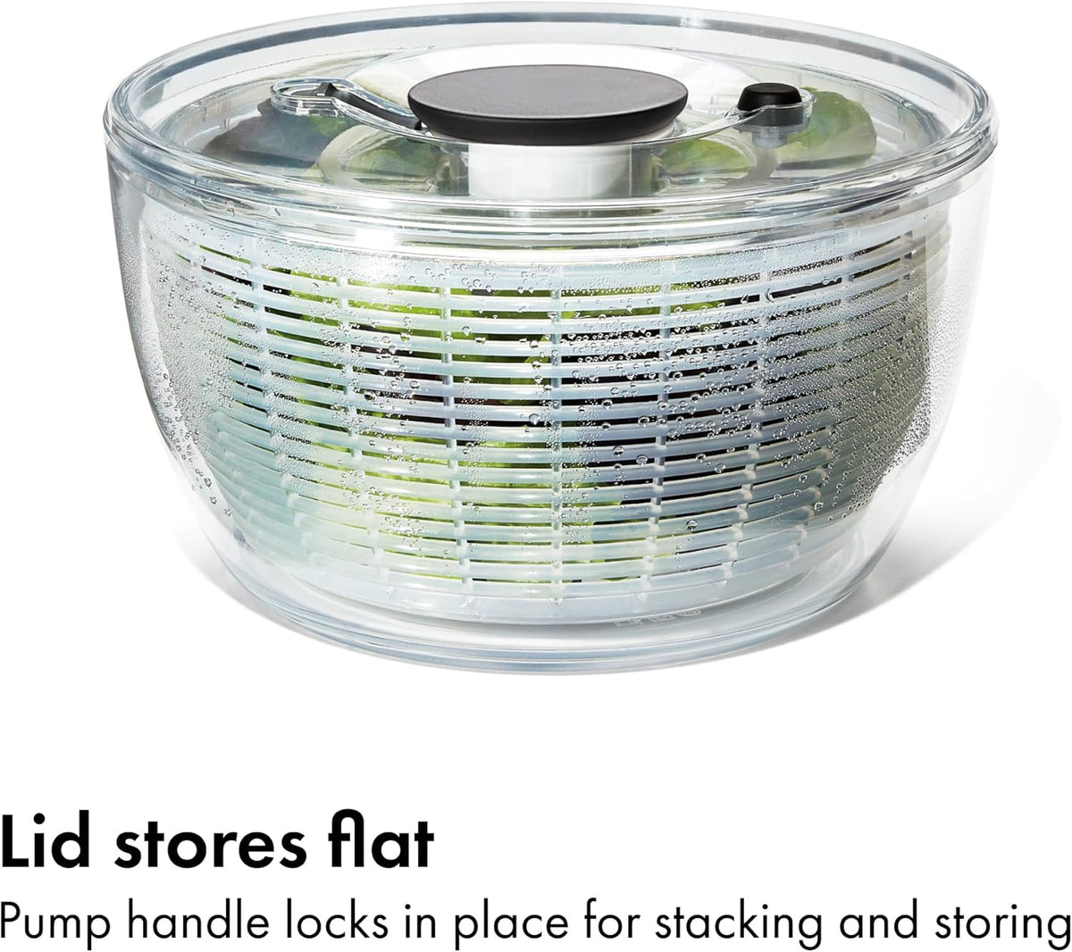 Salad spinner with non slip base