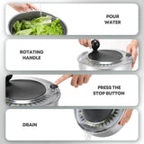 Salad spinner with non slip base