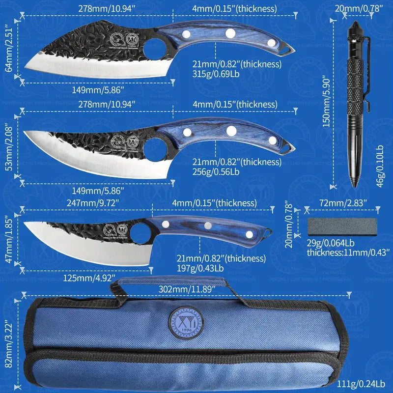 Outdoor Cooking Japanese Knife Set