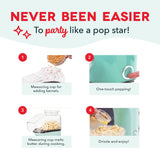 Popcorn maker with measuring cup