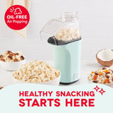 Hot air popcorn popper machine