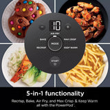 Crisper plate accessory for glass air fryer cooking
