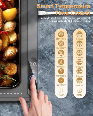 Portable electric food warming mat 36 x 16 inches