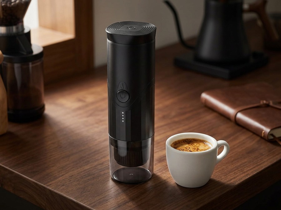 Portable Espresso Machine – 20 Bar Rechargeable Handheld Coffee Maker