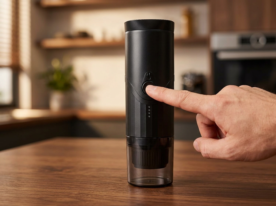 Portable Espresso Machine – 20 Bar Rechargeable Handheld Coffee Maker