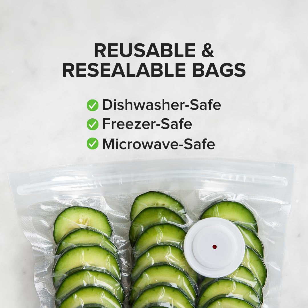 Compact food vacuum sealer for kitchen use