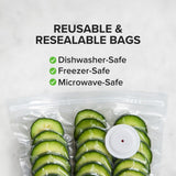 Compact food vacuum sealer for kitchen use