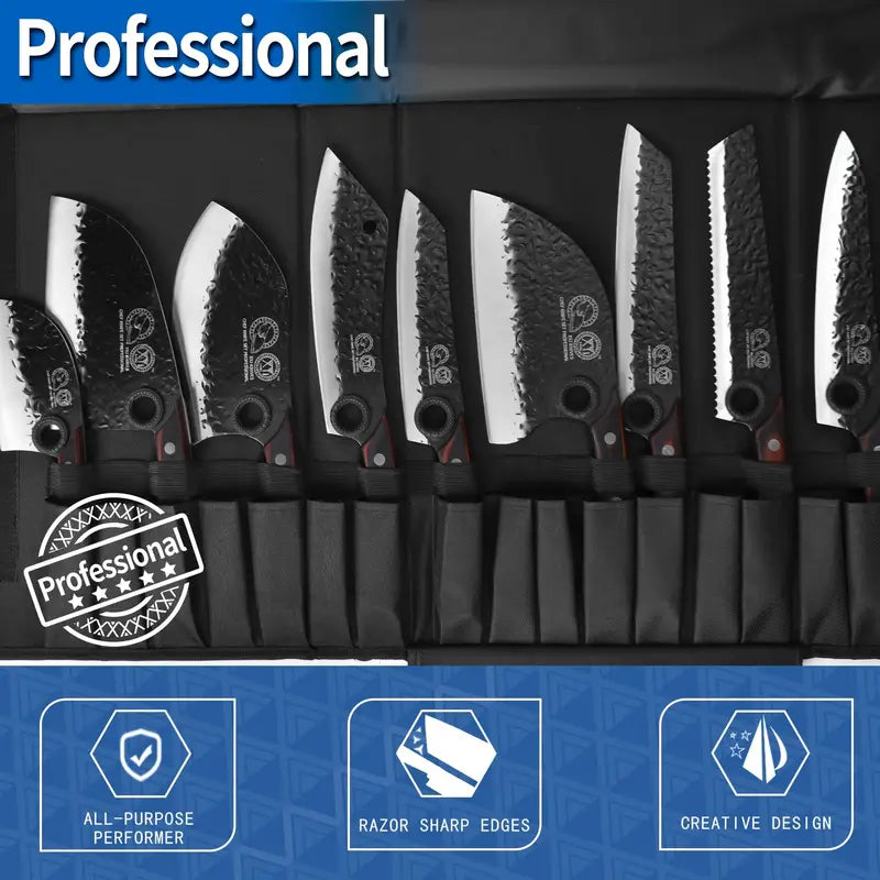 Professional High-Carbon Steel Kitchen Knife Set