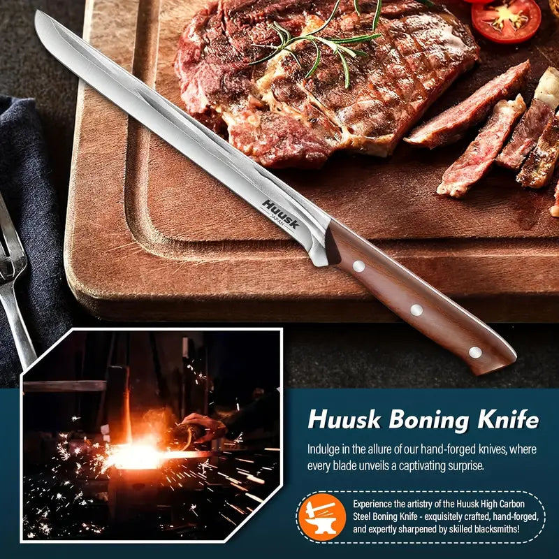 Professional Kitchen Meat Cutting Knife with Sheath