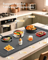 Rollable food warming mat compact storage design