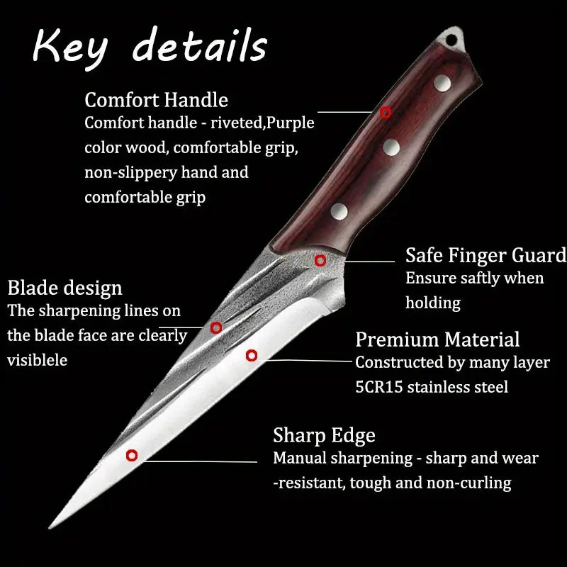 Sharp Kitchen Boning Knife for Precision Cuts