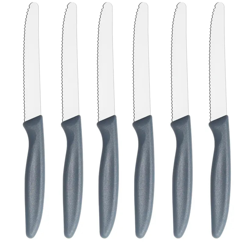 Sharp serrated steak knife