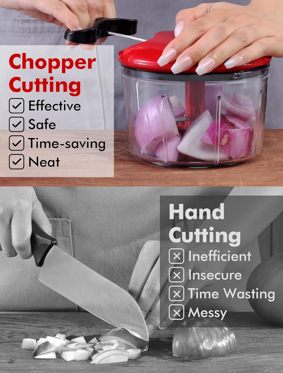 Small manual food processor