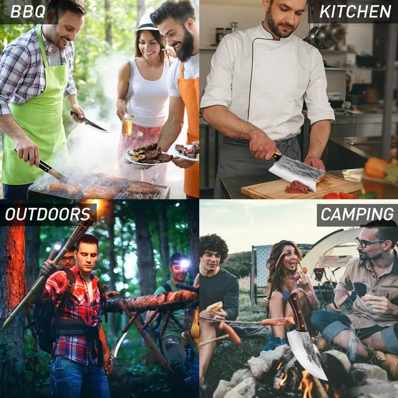 Stainless Steel Chef Knives with Roll Bag