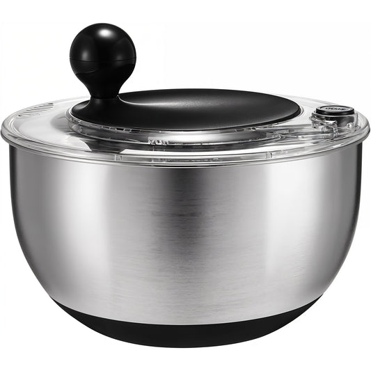 Stainless steel salad spinner 5.3 qt