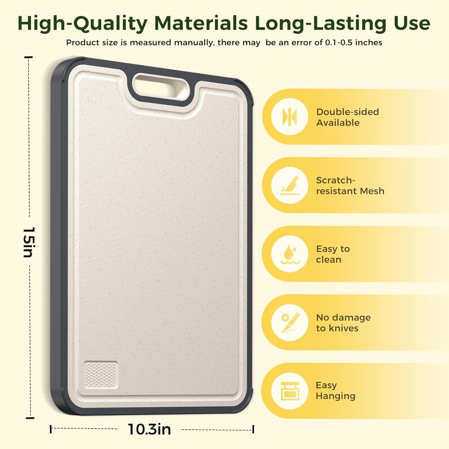 Stainless steel vegetable cutting board for daily kitchen use