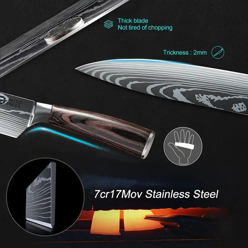 Precision steak knife for smooth cutting