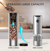 USB-C dual charging base for electric salt and pepper grinders