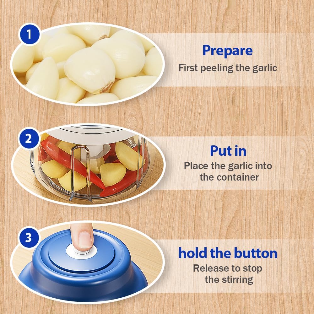 Wireless vegetable chopper for daily use